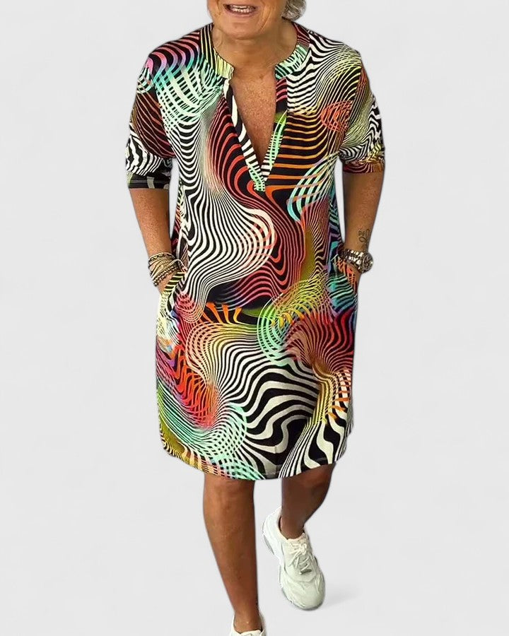 Helinae™ | Stylowa Sukienka z Dekoltem w Kształcie V